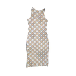 Frankie’s Bikinis Sterling Terry Daisy Midi Fish Eye Cutout Dress XS NWT Beachy thumbnail 2