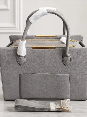 Shae New With Tags Acquisition Work Tote Grey with Gold Hardware STURDY thumbnail 2