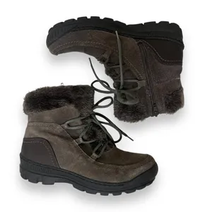 BareTraps Daysha brown fur lined hiking boot size 8 thumbnail 3