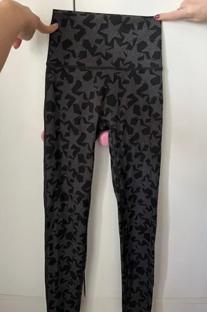 Aerie sport leggings black stars thumbnail 1
