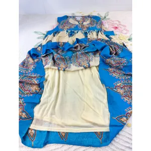 The Paragon Womens Blue Paisley Medallion Viscose Sleeveless Midi Dress Size M‎ thumbnail 4