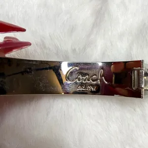 COACH “C” Signed Enamel Stainless Steel Bangle thumbnail 3