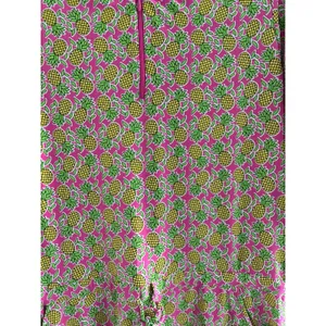 Ibkul Dress Medium Pink Pineapple‎ 3/4 Sleeve Mock Neck Stretch Golf Tennis UPF thumbnail 5