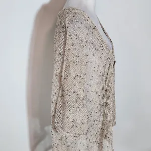 Keren Hart Natural Loose Knit Cardigan with Oversized Button Detail Size XXL thumbnail 5