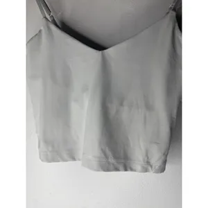 Lululemon Align Tank Top Light Grey Nulu Cropped Yoga Camisole Size 6 LW1EZJS thumbnail 3