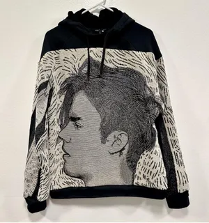 Justin Bieber X Nike, custom made Hoodie! Size large! thumbnail 1
