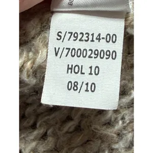 Old Navy Women's M‎ Vintage Knitted Beige Long Vest Cardigan Sweater Wool Blend thumbnail 8