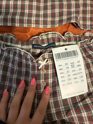 Brandy Melville Plaid Poppy Pajama Set thumbnail 2