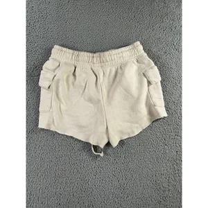 Relaxx Cargo Sweat Shorts Women Medium High Rise‎ Elastic Drawstring Waist Y2K thumbnail 2