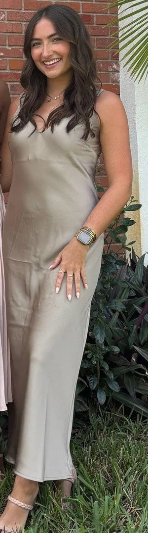 Target Champagne Maxi Dress thumbnail 1