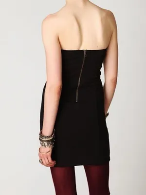 Free People New Delhi Black Embellished Dress size XS thumbnail 2