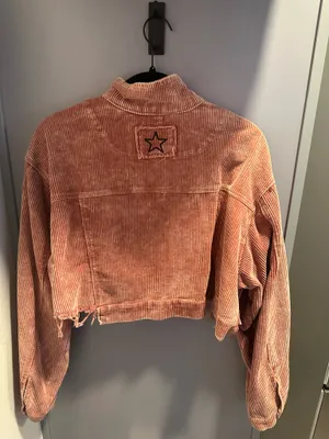 POL Jacket Corduroy Women’s Large Distressed Collared thumbnail 2