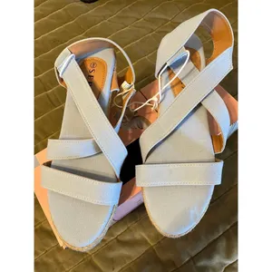 Serra Ladies Espadrille blue wedges NWT/Box Sz 8‎ thumbnail 2