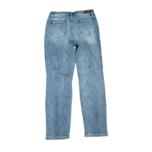 Judy Blue 13/31Relaxed Fit Medium Wash Distressed Hem Jeans Style JB88430 thumbnail 4