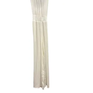 NWT prAna Fernie Wide Leg Jumpsuit M White Beach Crinkle Modal Resort Boho thumbnail 6