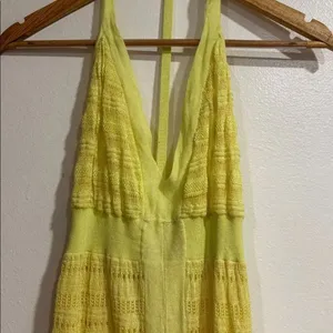 Victoria's Secret knit dress in bright yellow NWOT thumbnail 3