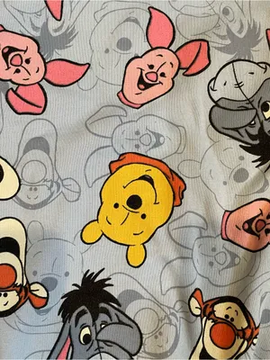 Disney Winnie The Pooh Sweatshirt Med 8-10 Blue Pooh, Tigger, Eeyore, Piglet thumbnail 3