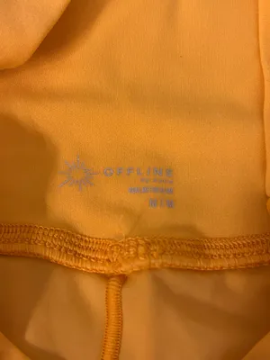 Aerie OFFLINE neon orange crossover shorts thumbnail 4