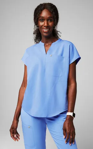 Fabletics Scrub Set Ceil Blue thumbnail 1