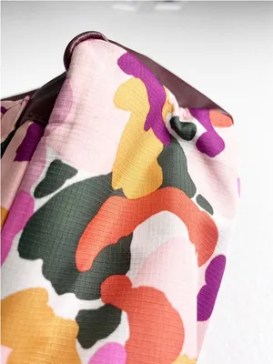 FOSSIL Jenna Floral Double Shoulder Straps Canvas Tote Bag thumbnail 3