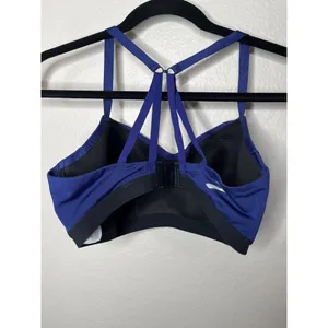 Brooks Womens XL Fineform Crossback Sports Bra Navy Blue thumbnail 4