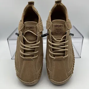Faux Leather Slip On Shoes Comfort Loafers Tan Women’s 7.5 thumbnail 4