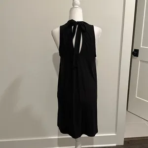 NWT Evereve RD Style Keyhole Mock Neck Tie Dress Sz L thumbnail 4