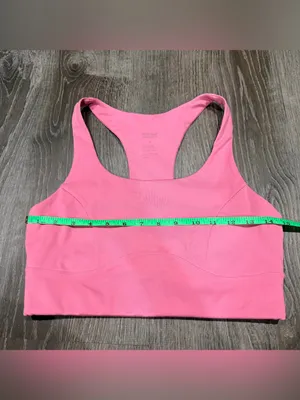 Girlfriend Collective Pink Longline Sports Bra thumbnail 5