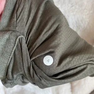 Lululemon olive green asymmetrical zip up thumbnail 6