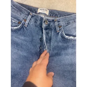 agolde feel‎ good jamie jeans button raw hem distressed 26 thumbnail 4