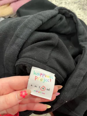 happiness project hoodie Black Size XL thumbnail 3