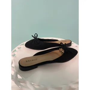 Women's Bamboo Black Print Sequence Size 5.5‎ New S-314 thumbnail 5