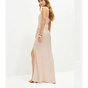 Reformation Isolene Satin Grand Cru Champagne Maxi Dress Size 4 thumbnail 2