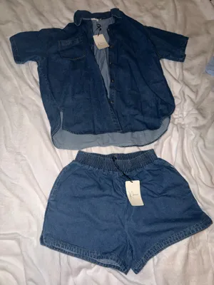 Denim Matching Set Blue Size L thumbnail 1