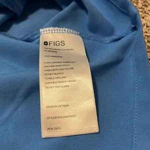 Figs Siaya Capri Blue V Neck Scrub Top‎ XXS thumbnail 7