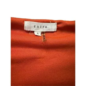 NWOT Entro Long Sleeve Dress‎ Lace Trim Rust Orange Small thumbnail 3