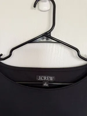 J. Crew Black Sleeveless Bubble-Hem Mini Dress thumbnail 3