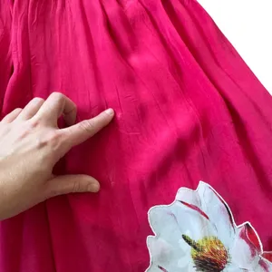 Rococo Sand Tiered Silk Maxi Dress Pink Size XS thumbnail 11