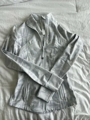 Lululemon Light Gray Camo Define Jacket  thumbnail 1
