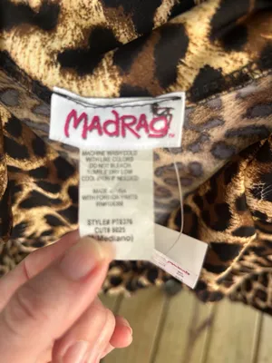 Vintage Deadstock Madrag animal print body suit size medium mobwife retro chic thumbnail 6