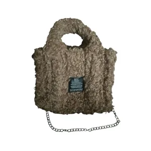 ✨BDG Serena Teddy Fleece Mini Tote Bag Sz Small✨ thumbnail 6