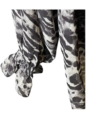 new All Saints ✽ Penny Ambient Chiffon Surplice Top ✽ Grey Leopard Print ✽ S thumbnail 8