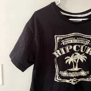 Ripcurl black white island summer‎ short sleeved t-shirt casual comfortable thumbnail 2