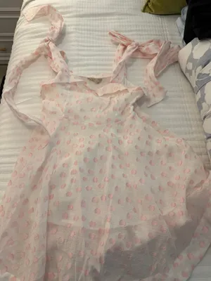 Mabel Pink polka dot dress thumbnail 1