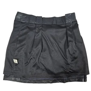 LoveRiche Belted Black Faux Leather Mini Skirt‎ L NWT thumbnail 5