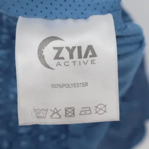 Zyia Shorts Womens M Bubble Texture Blue Smocked Waist Athletic Excellent thumbnail 4