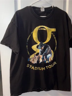 Hanes Garth Brooks Black Graphic 'Stadium Tour' Tee Size: XL thumbnail 1