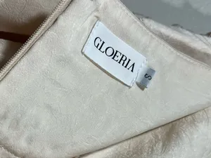 Gloeria Soft Cream Maxi Skirt with Waist Tie Size Small thumbnail 5