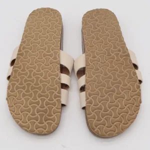 Unbranded Slide Sandals Womens 41 H-Strap Pyramid Studs Cream Cork Good thumbnail 8