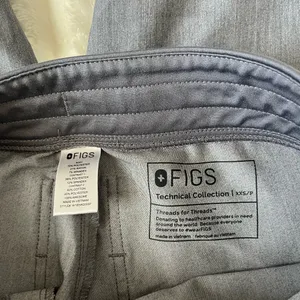Figs technical collection gray teal jogger scrub pants thumbnail 5